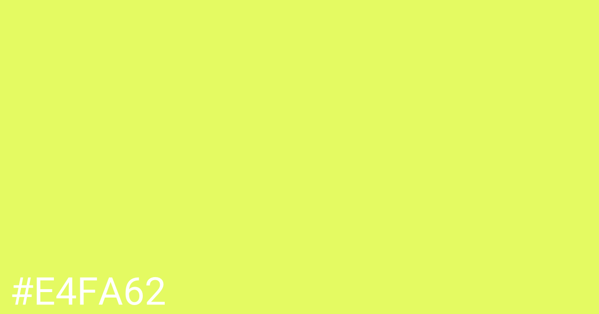 Hex color #e4fa62 graphic