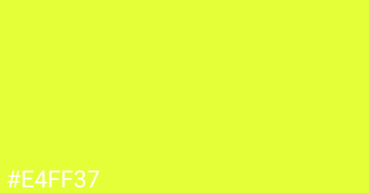 Hex color #e4ff37 graphic