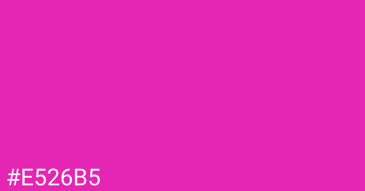 Hex color #e526b5 graphic