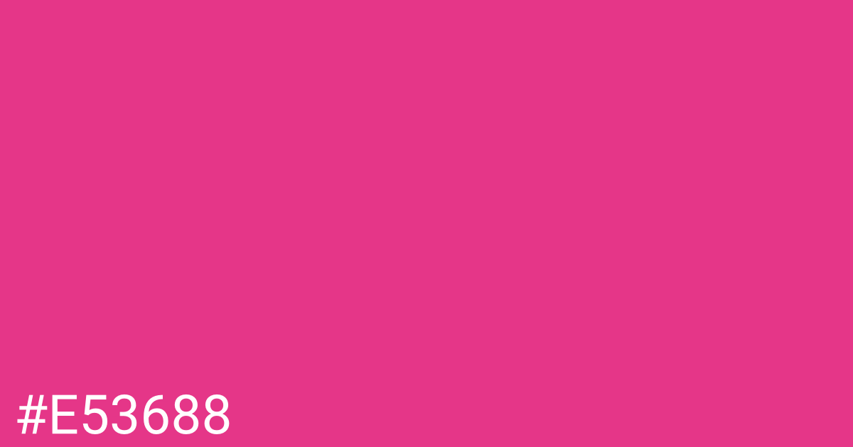 Hex color #e53688 graphic