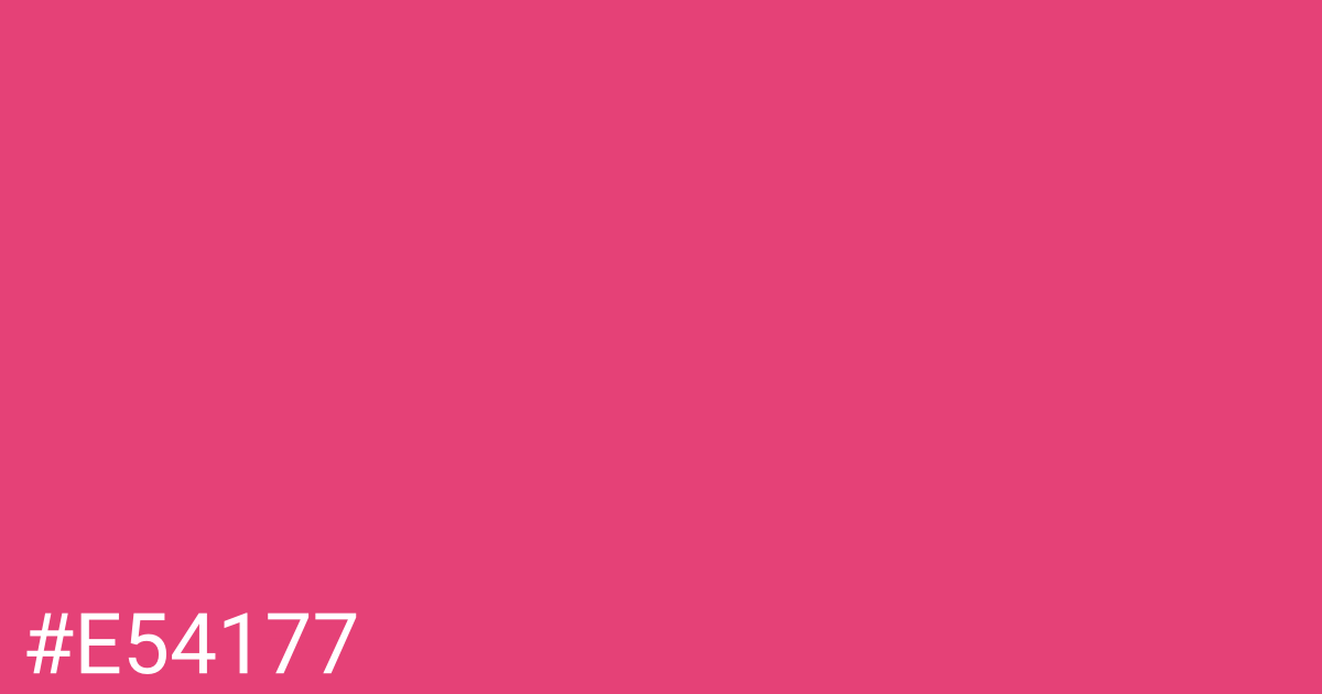 Hex color #e54177 graphic