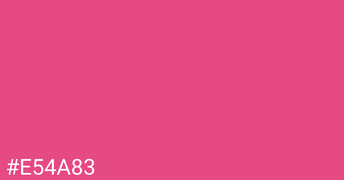 Hex color #e54a83 graphic