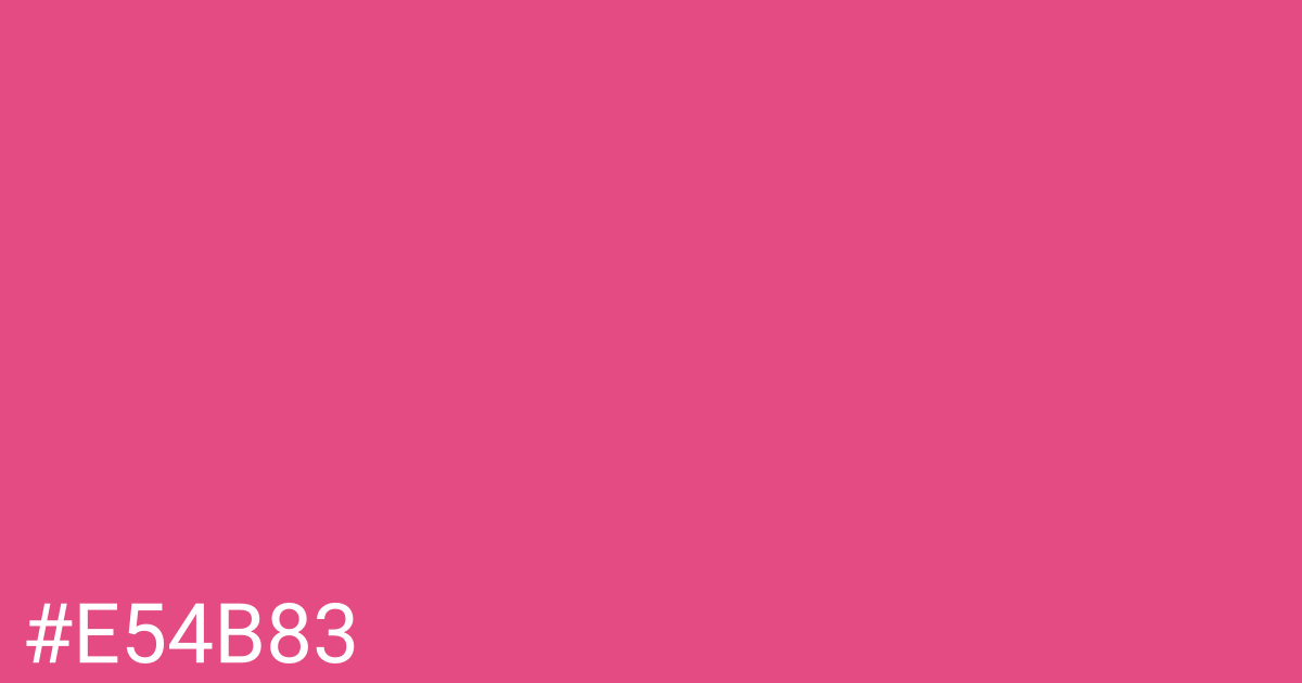 Hex color #e54b83 graphic