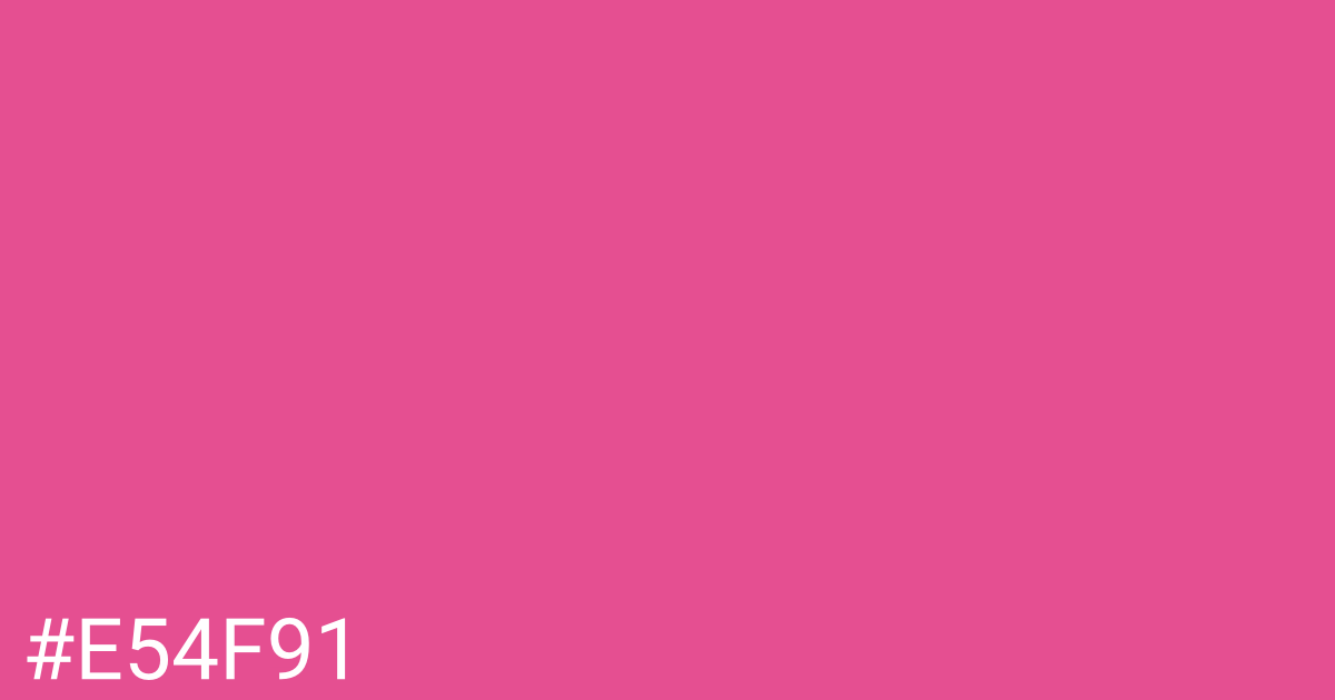Hex color #e54f91 graphic