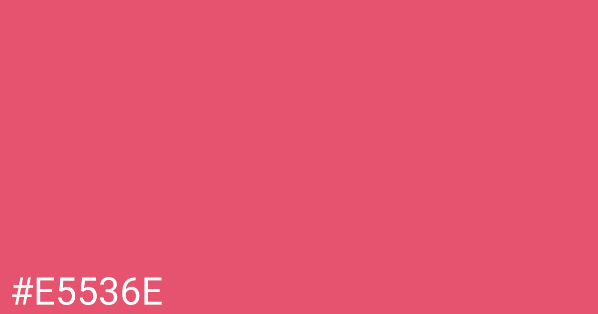 Hex color #e5536e graphic