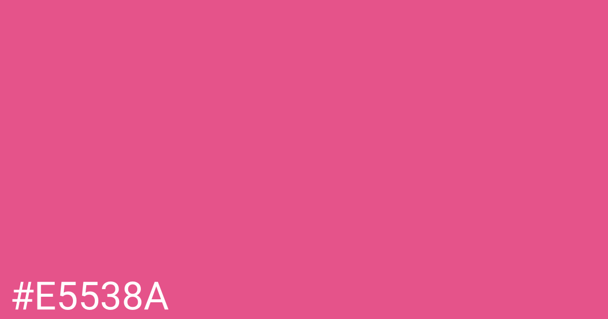 Hex color #e5538a graphic