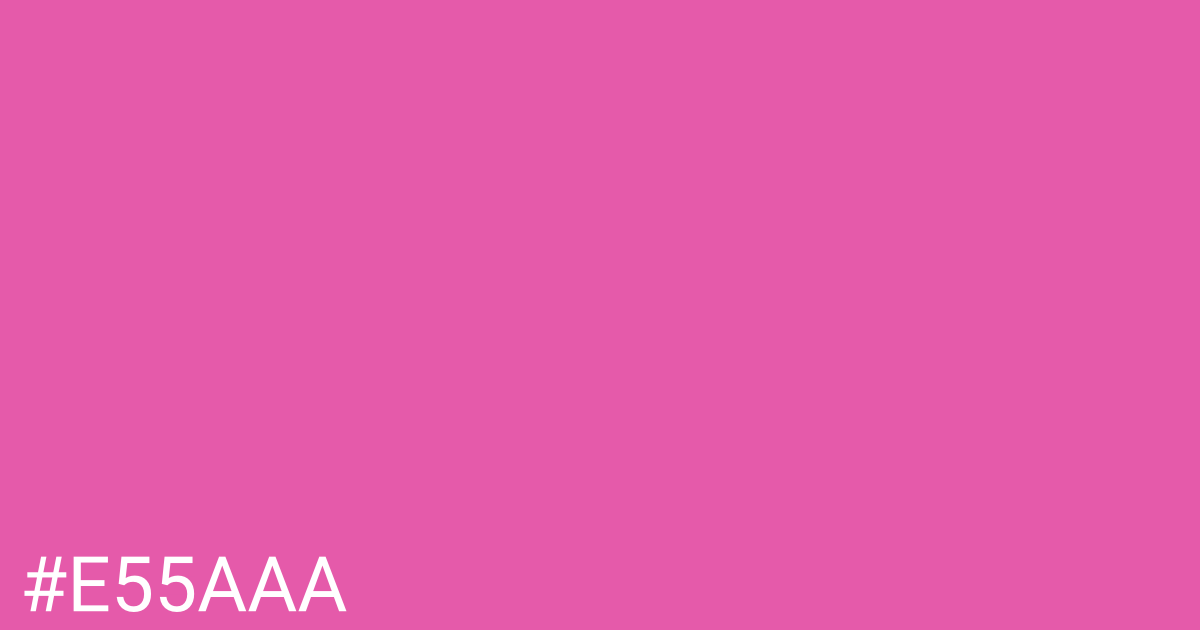 Hex color #e55aaa graphic