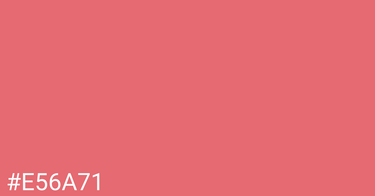 Hex color #e56a71 graphic