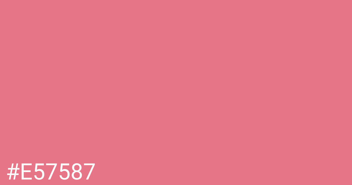 Hex color #e57587 graphic