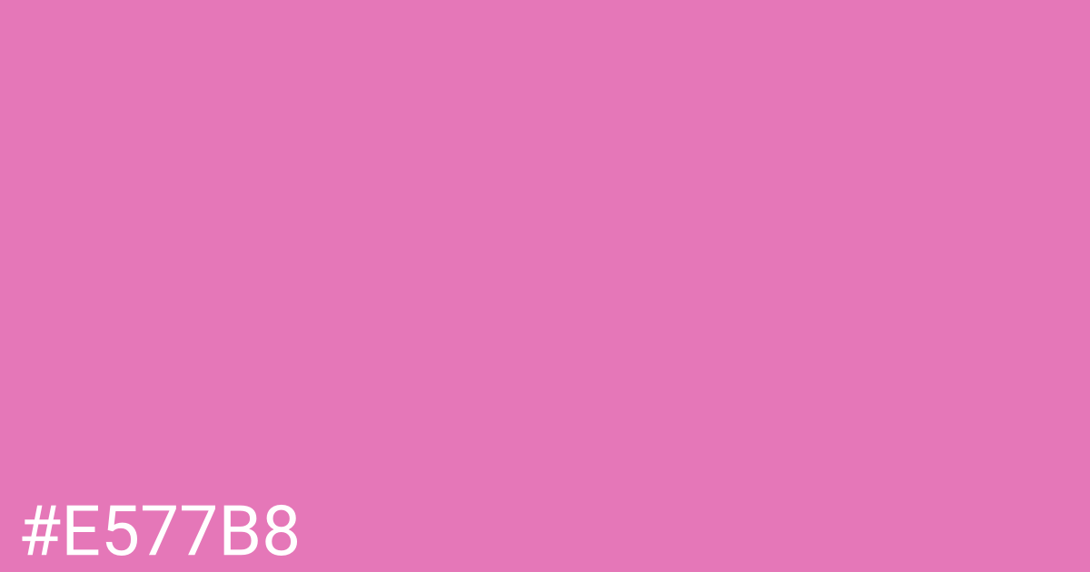 Hex color #e577b8 graphic