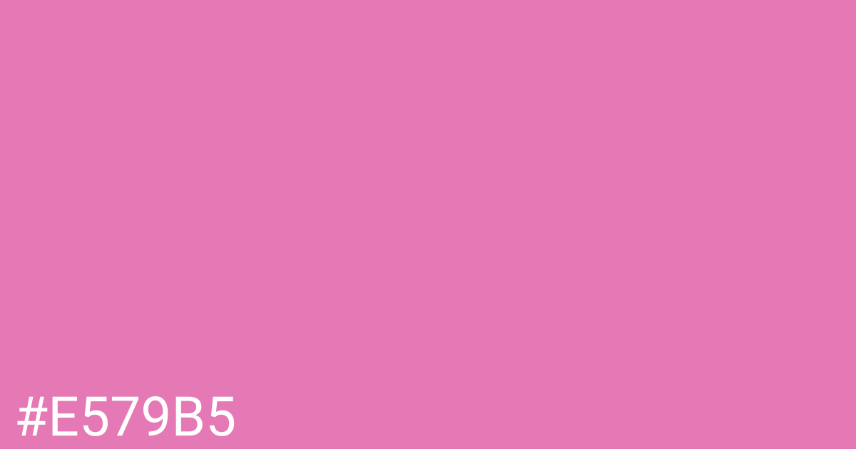 Hex color #e579b5 graphic