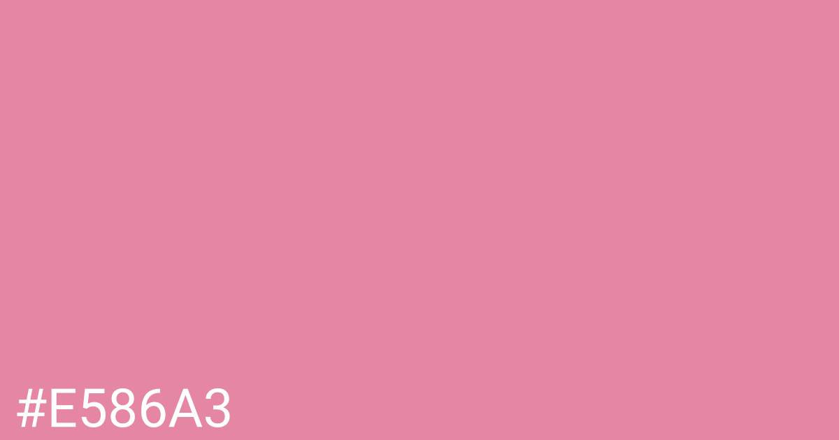 Hex color #e586a3 graphic