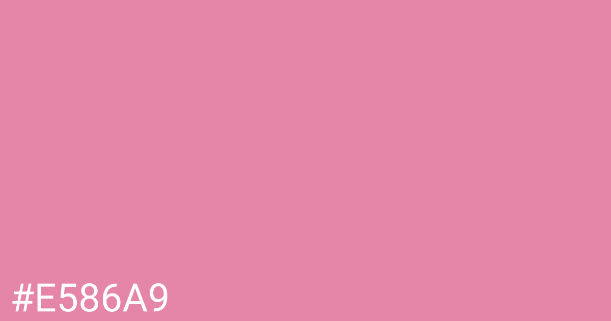 Hex color #e586a9 graphic