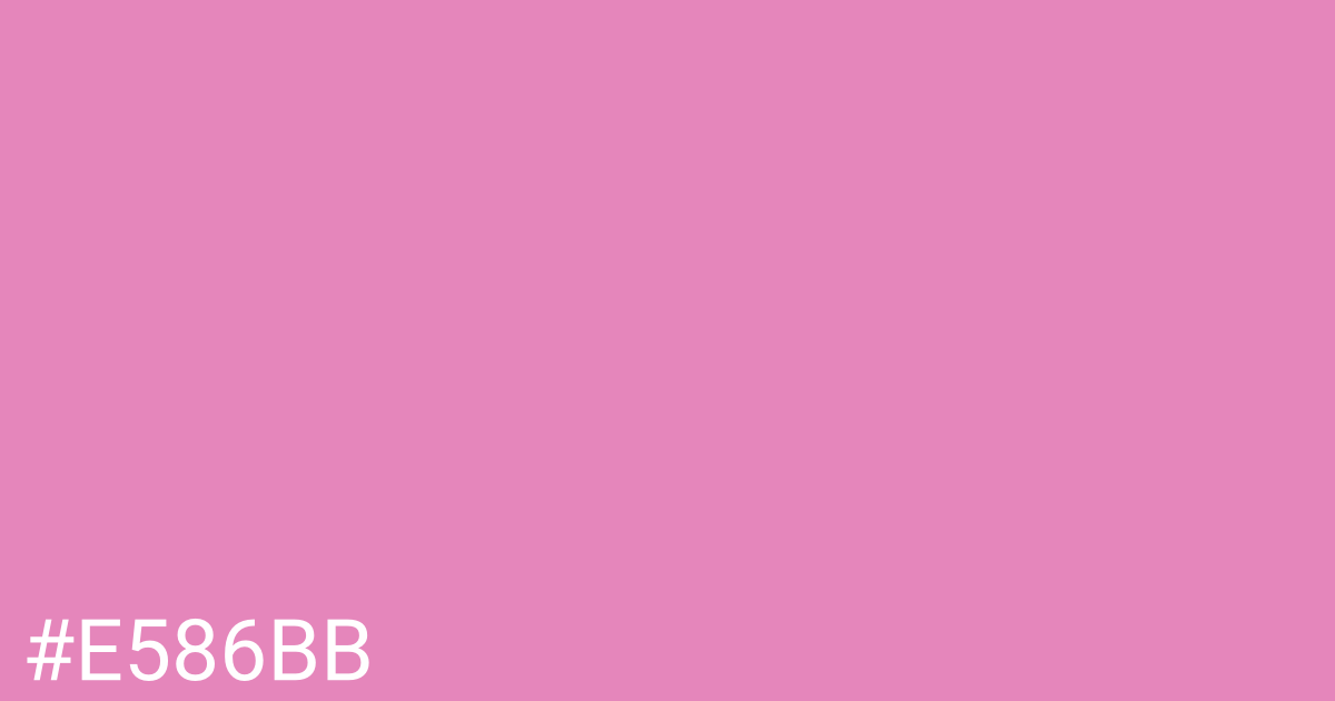 Hex color #e586bb graphic