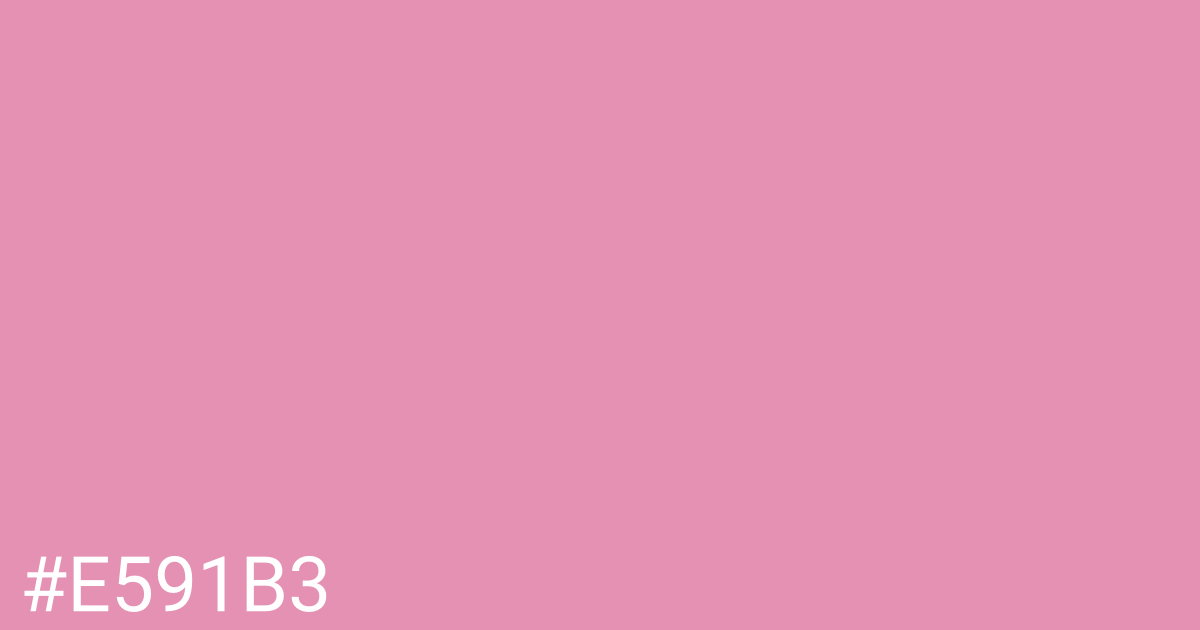 Hex color #e591b3 graphic