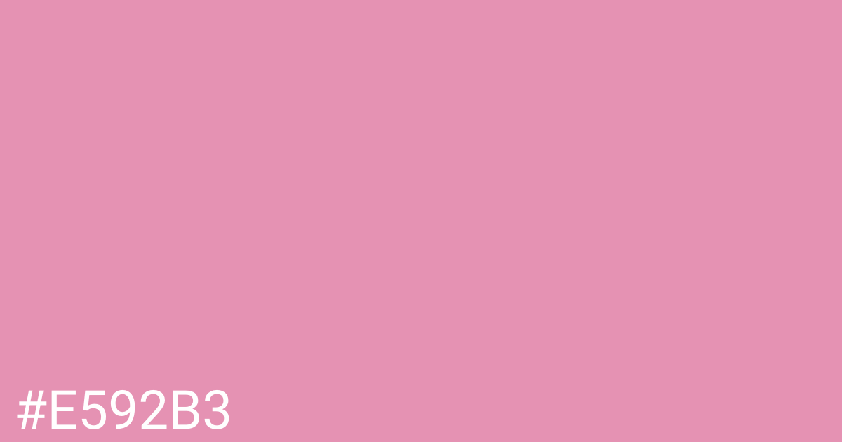 Hex color #e592b3 graphic