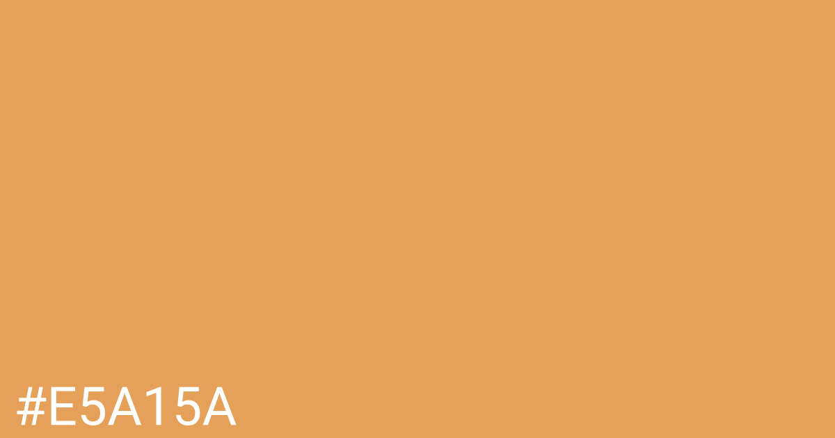 Hex color #e5a15a graphic