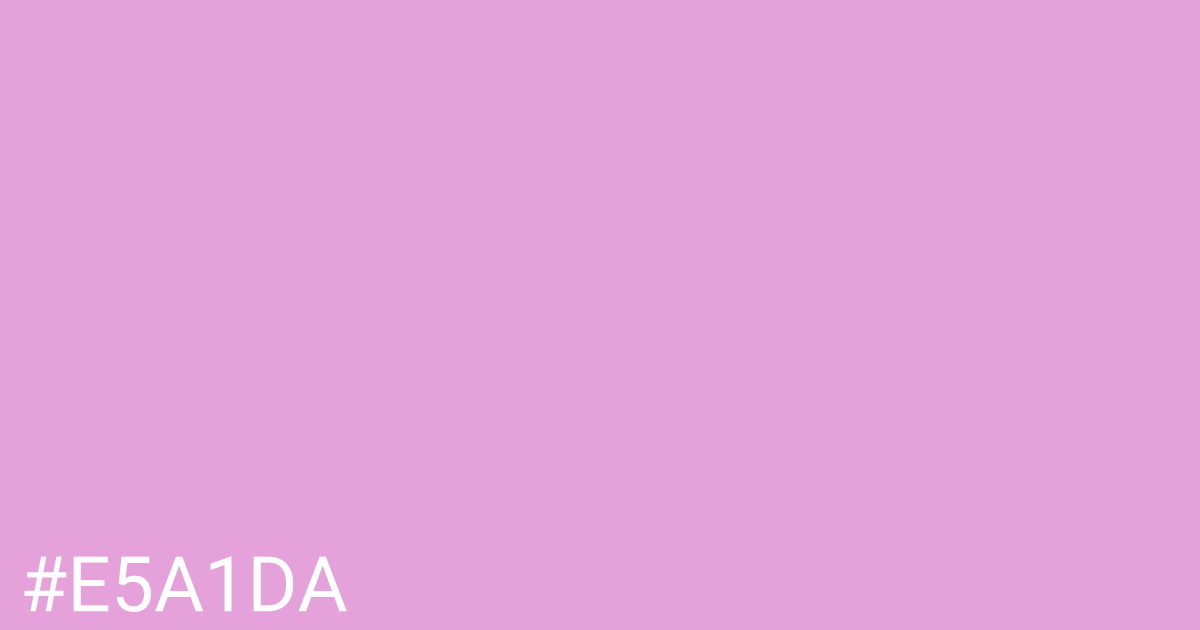 Hex color #e5a1da graphic