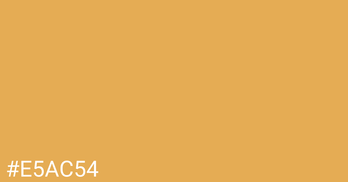 Hex color #e5ac54 graphic