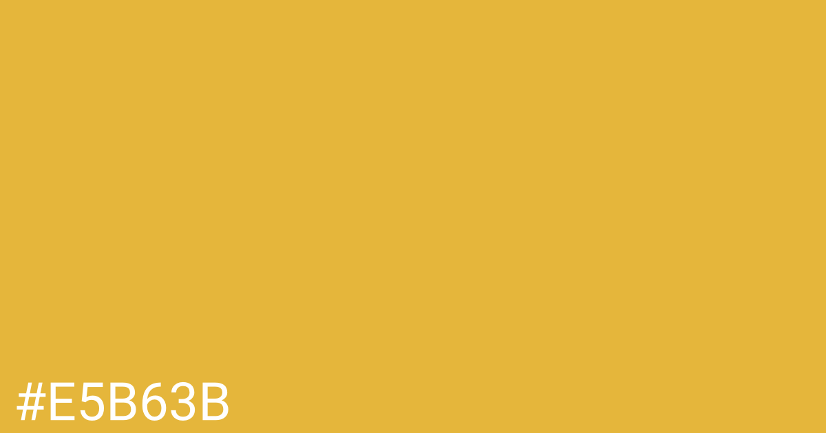 Hex color #e5b63b graphic