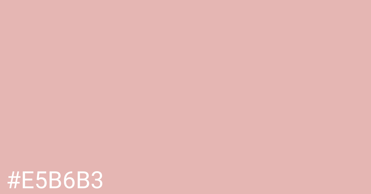 Hex color #e5b6b3 graphic