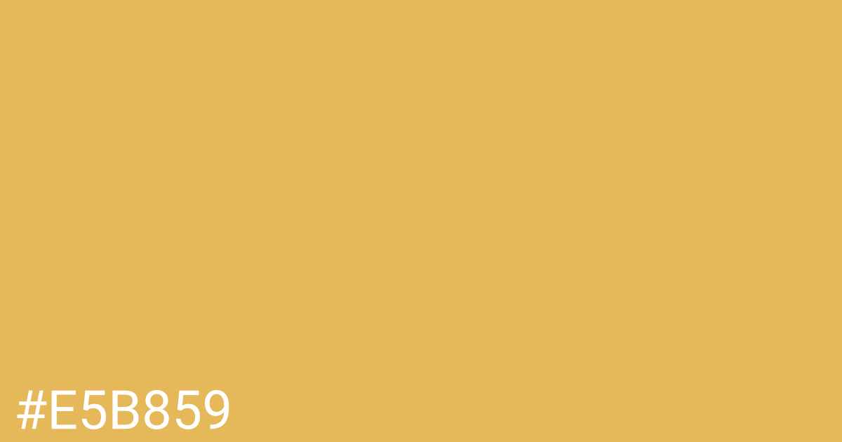 Hex color #e5b859 graphic