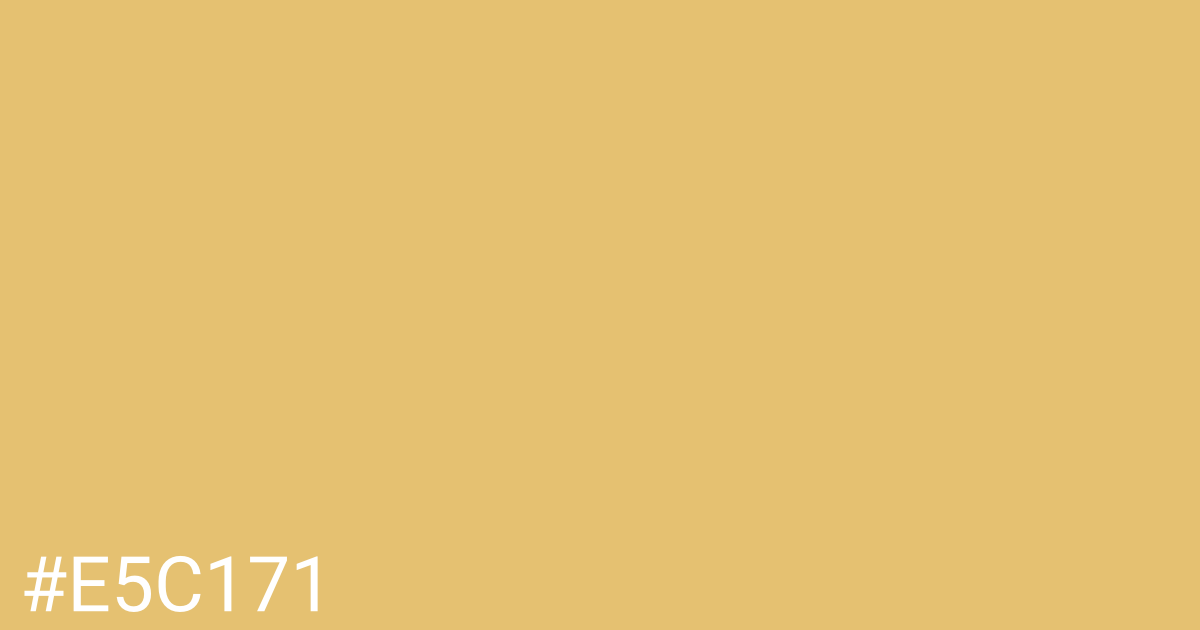 Hex color #e5c171 graphic