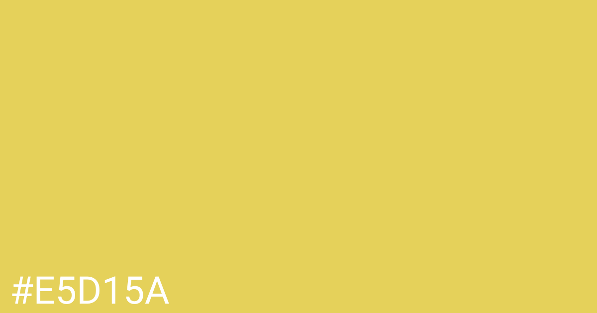 Hex color #e5d15a graphic