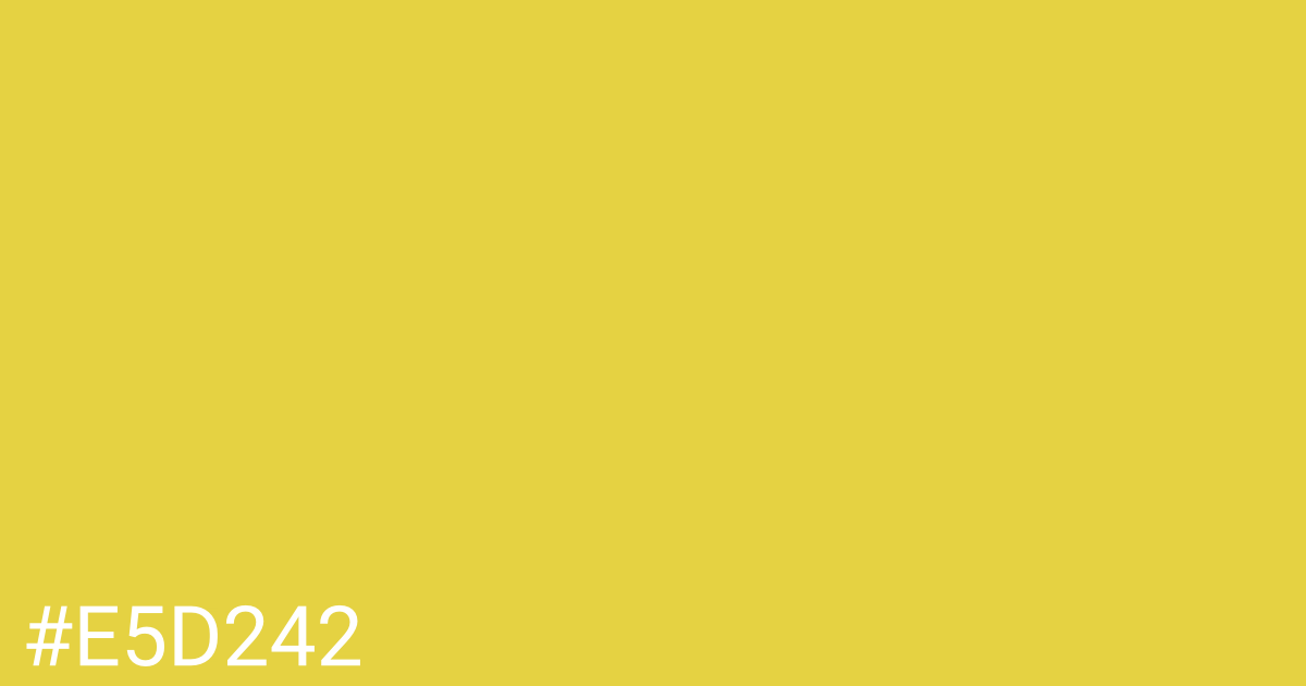 Hex color #e5d242 graphic