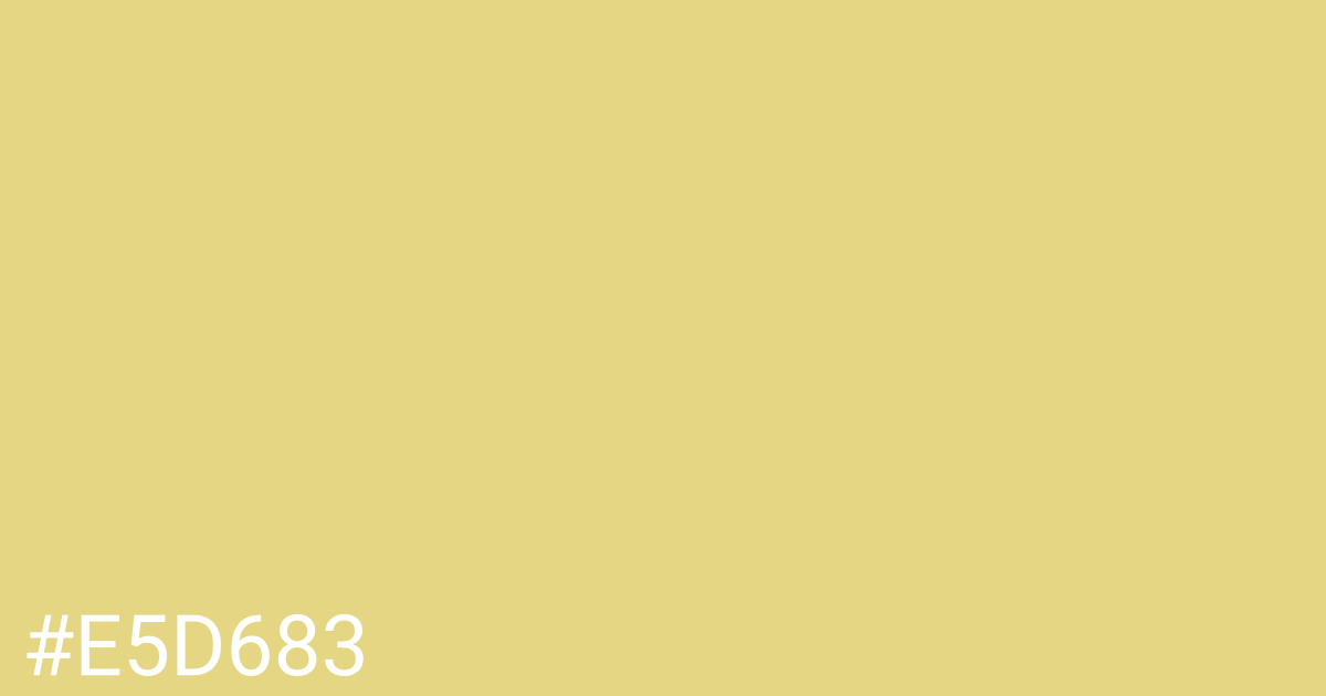 Hex color #e5d683 graphic