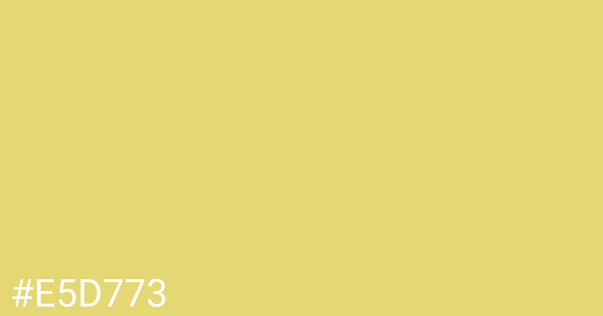 Hex color #e5d773 graphic