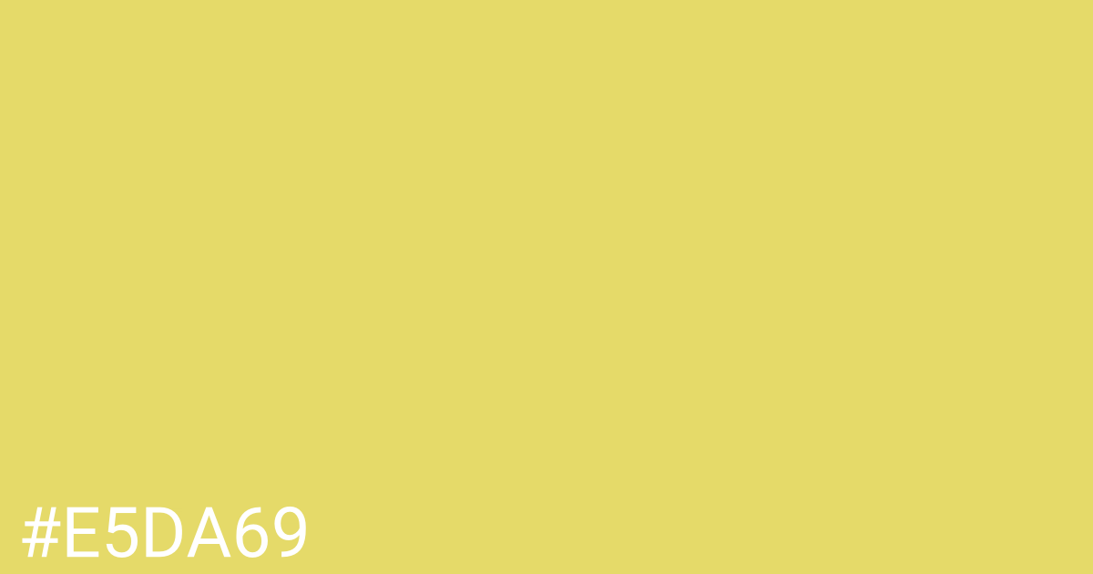 Hex color #e5da69 graphic