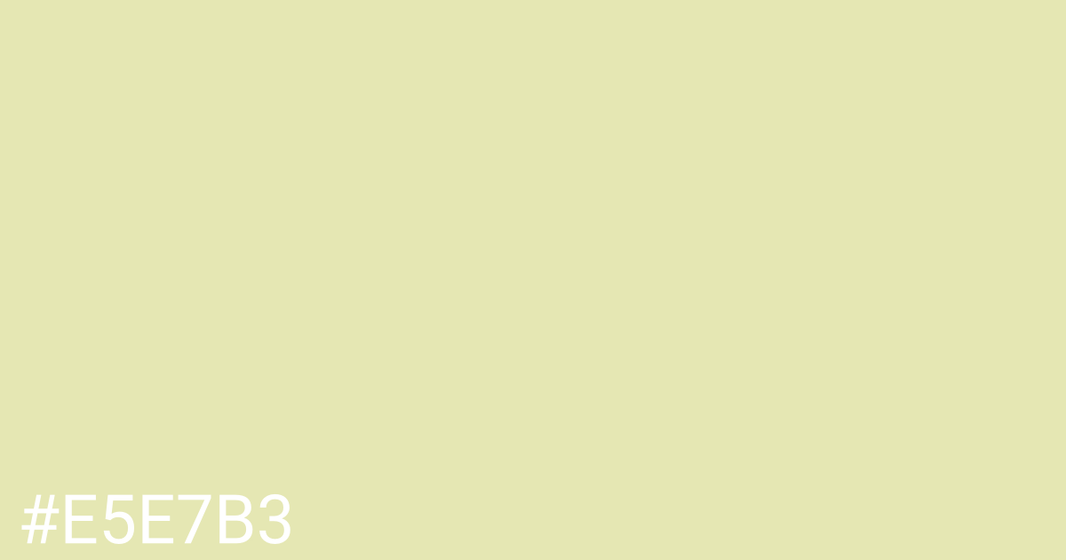 Hex color #e5e7b3 graphic