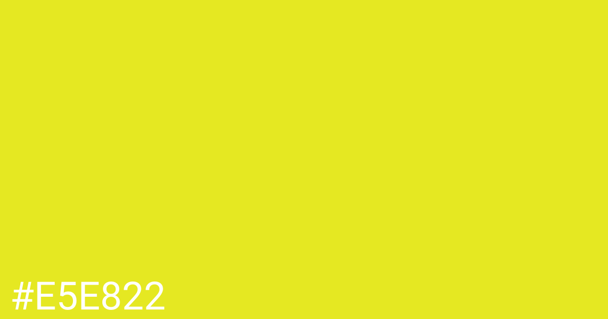 Hex color #e5e822 graphic