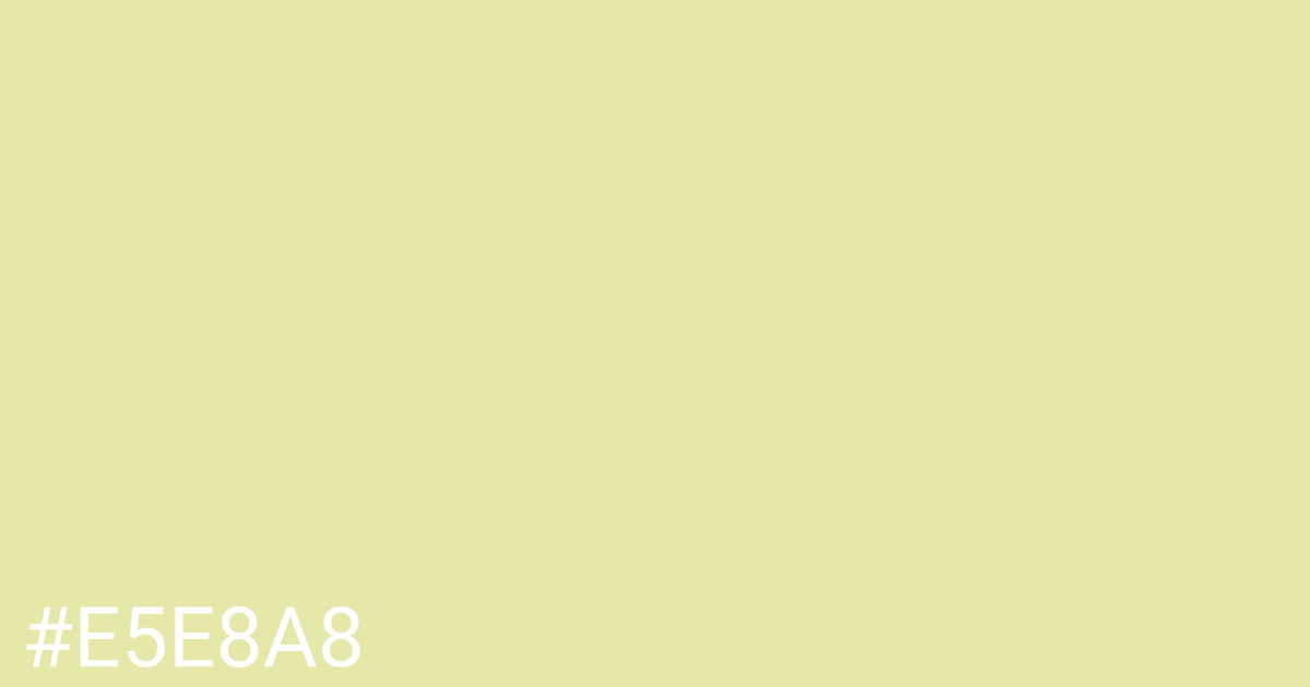 Hex color #e5e8a8 graphic