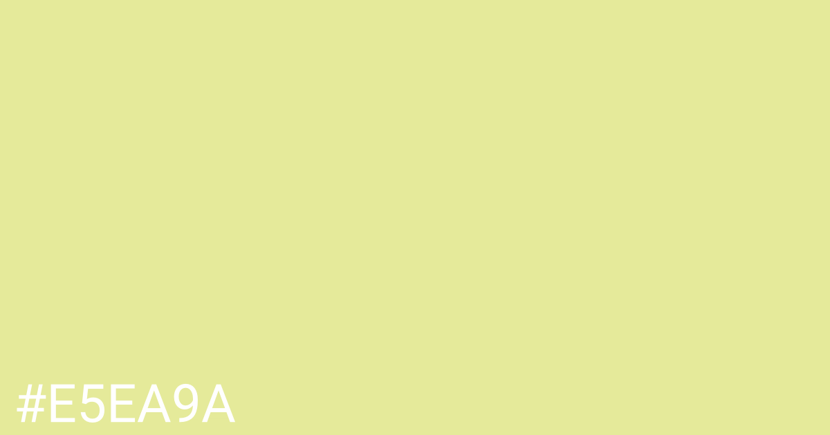 Hex color #e5ea9a graphic