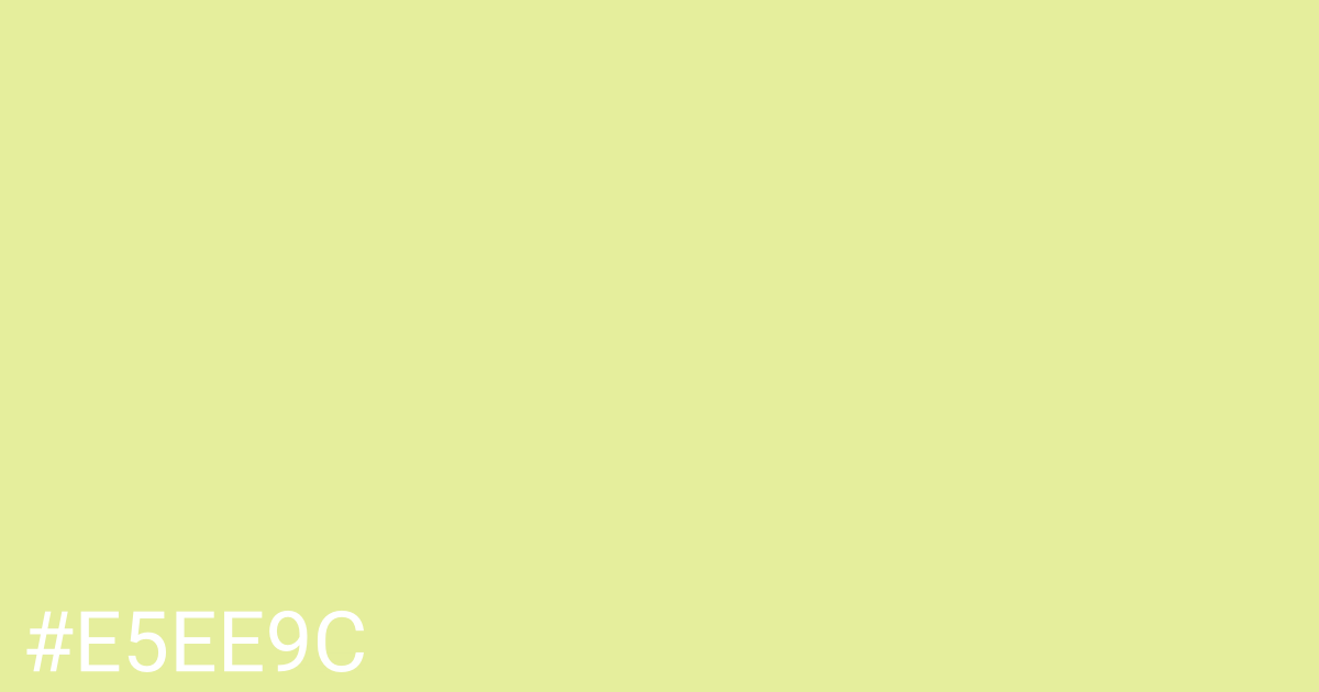 Hex color #e5ee9c graphic