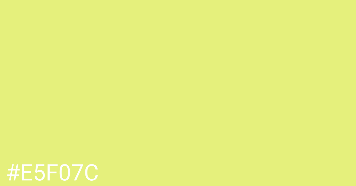 Hex color #e5f07c graphic