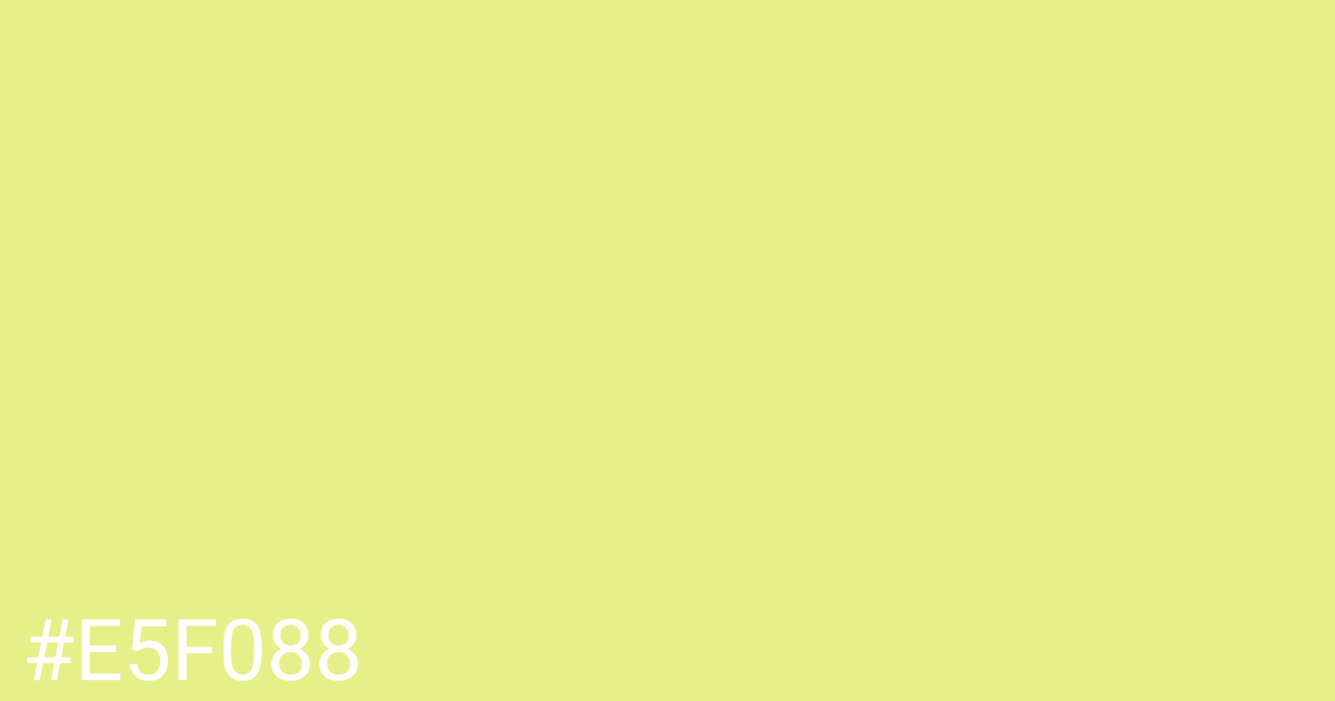 Hex color #e5f088 graphic