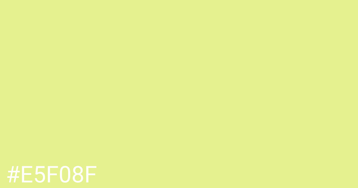 Hex color #e5f08f graphic