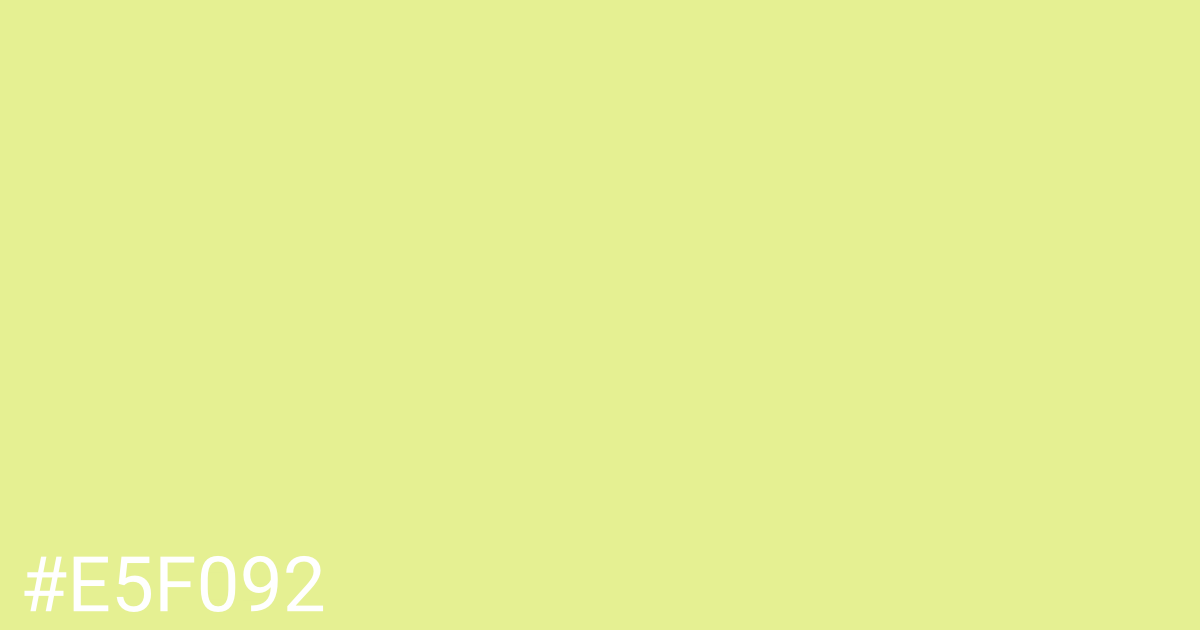 Hex color #e5f092 graphic