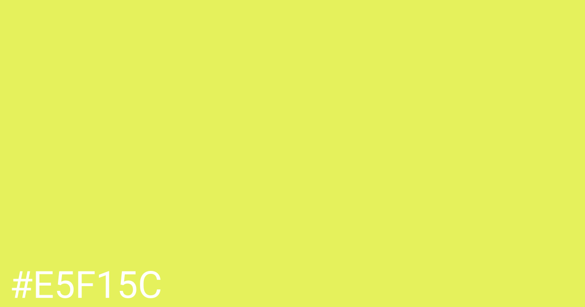 Hex color #e5f15c graphic