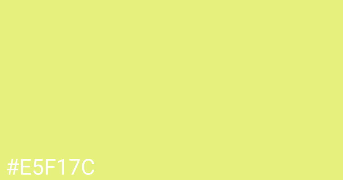 Hex color #e5f17c graphic