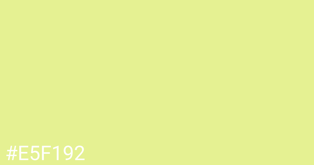 Hex color #e5f192 graphic