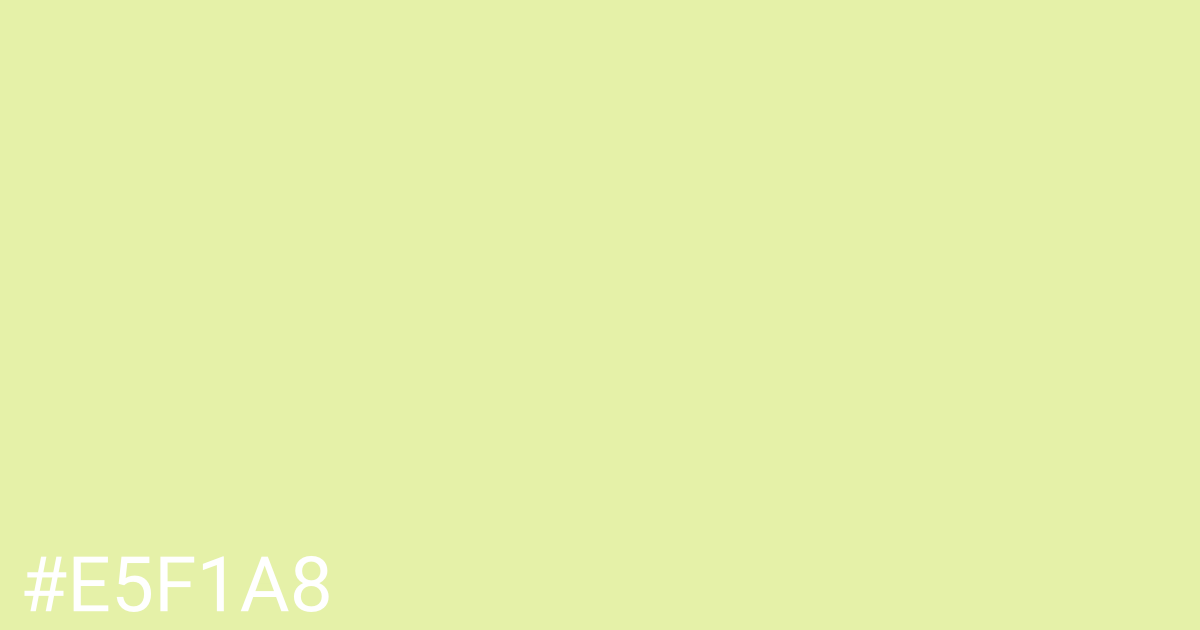 Hex color #e5f1a8 graphic