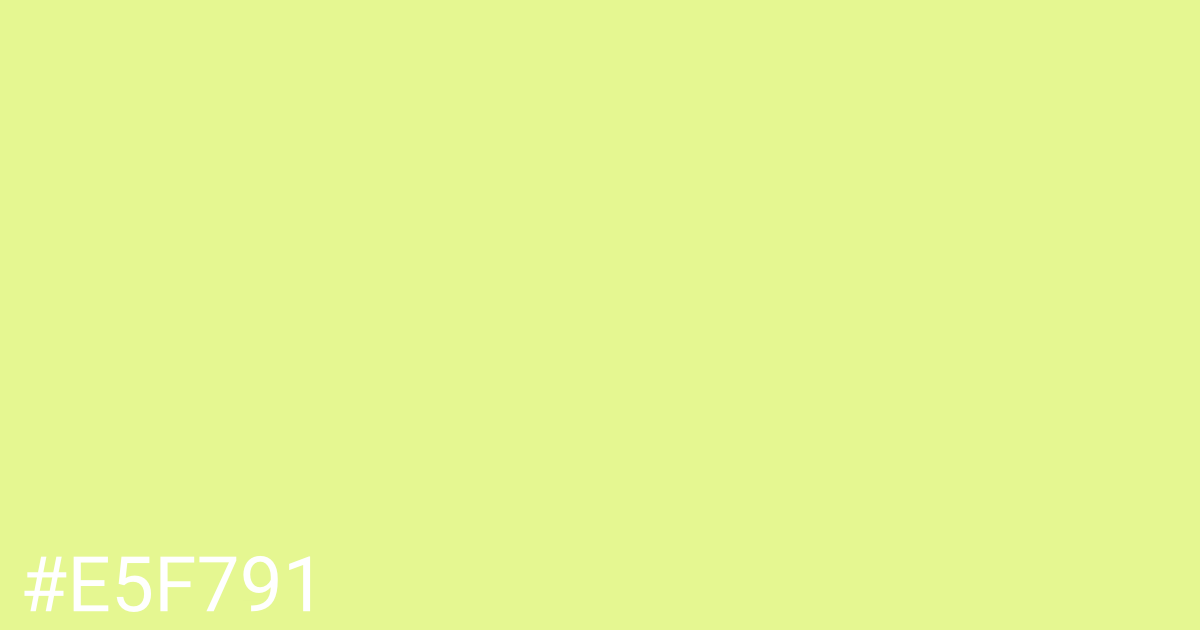 Hex color #e5f791 graphic