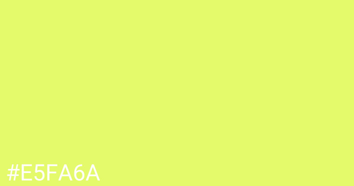 Hex color #e5fa6a graphic