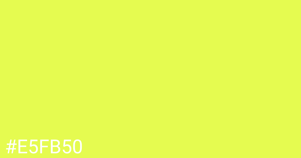 Hex color #e5fb50 graphic