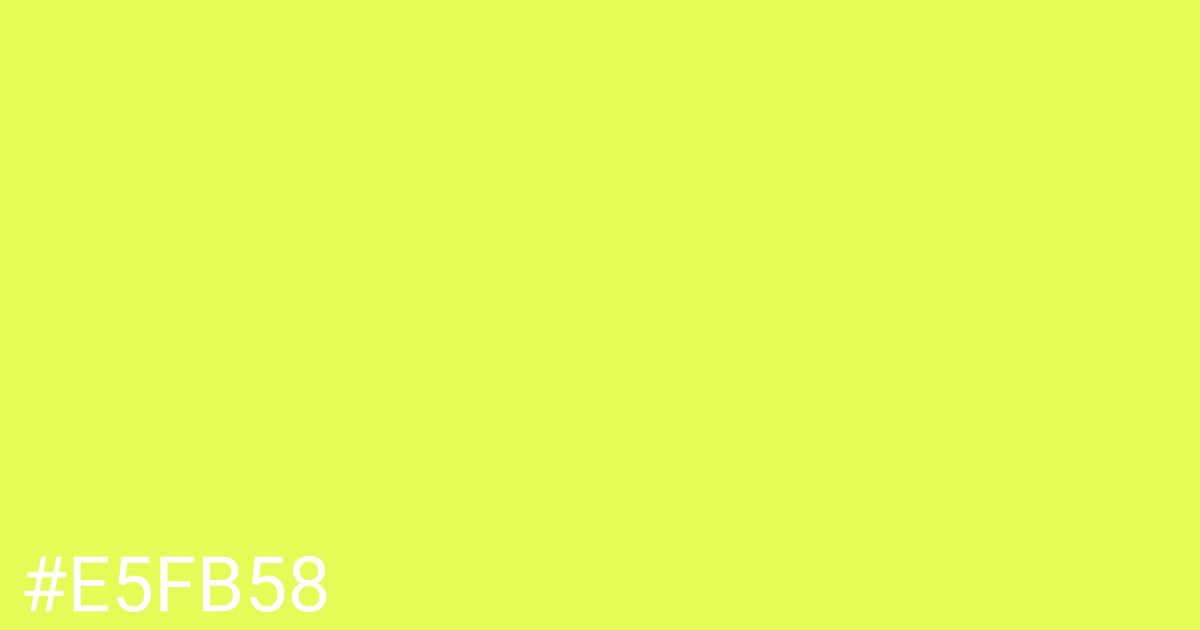 Hex color #e5fb58 graphic