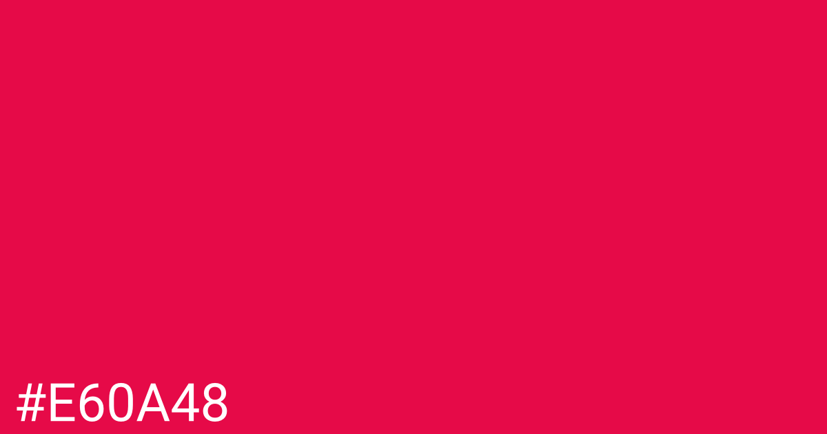 Hex color #e60a48 graphic